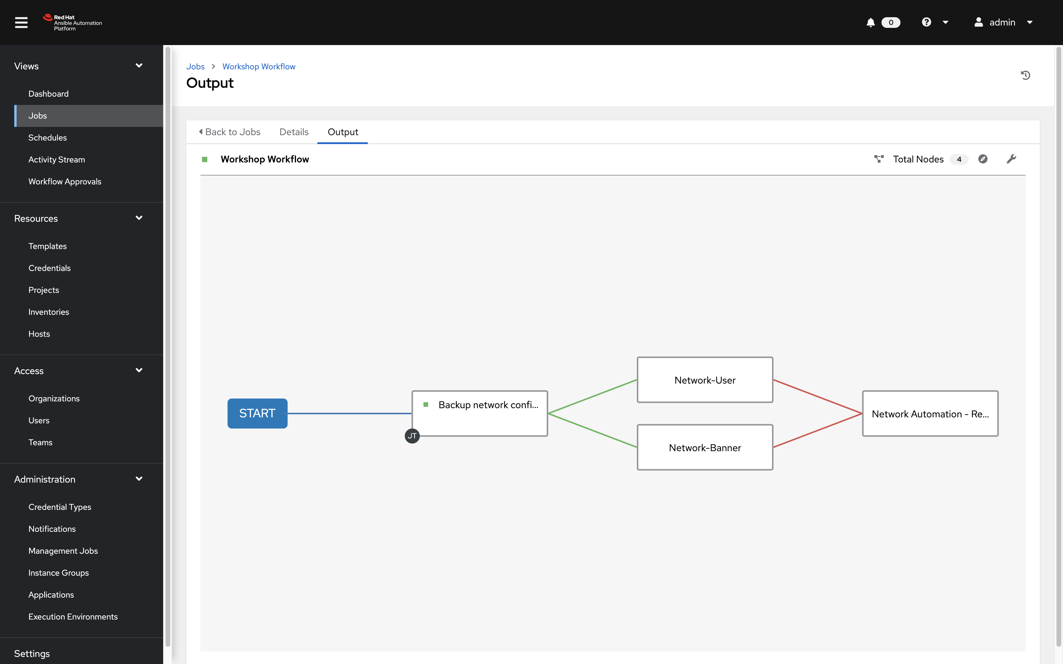 workflow job launched