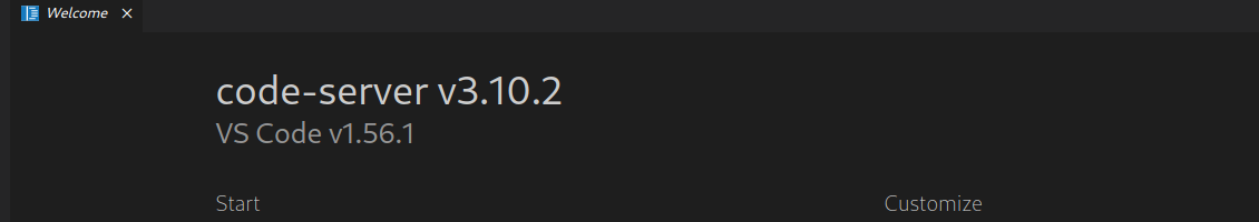 VS Code - Welcome