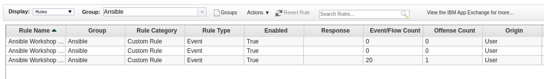 QRadar Pre-configured Rules