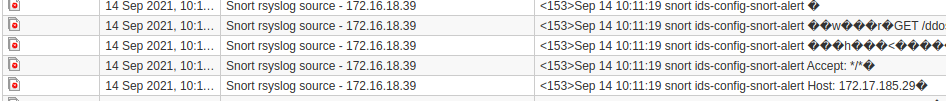 QRadar logs view, attacker IP address